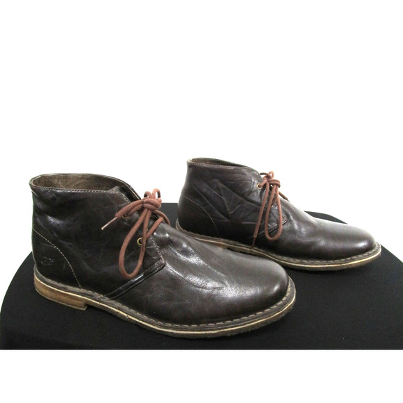 UGG Leighton 3275 Brown Leather Chukka Boots Men Sz 11.5 EEE  display picture 1